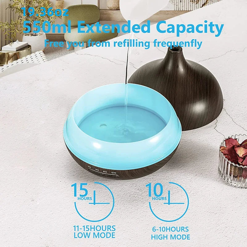 Diffuseur d’Huiles Essentielles Ultrasonique 500 ml